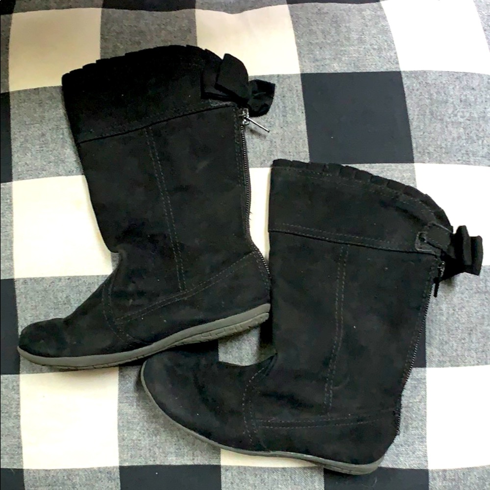 Toddler tall black boots